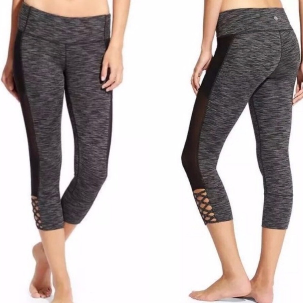 ATHLETA Grey Mind Over Mat Active Capri